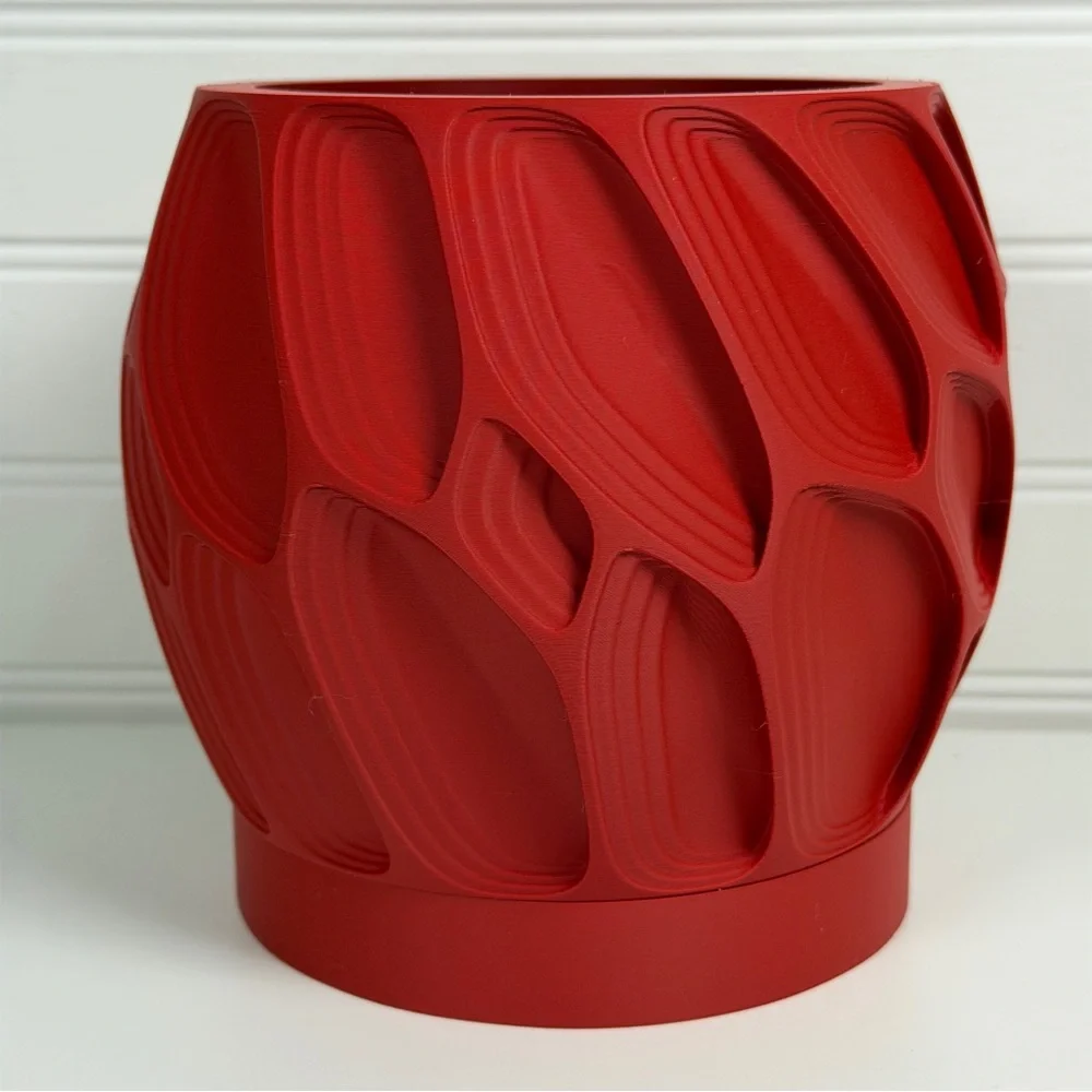 Ringo Planter Pot, Indoor Flower Pot, Tabletop Planter, Organic Texture